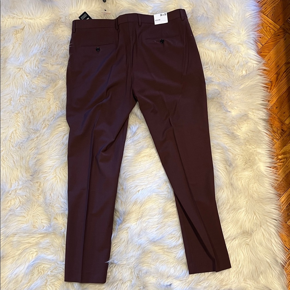 Express Deep Burgundy Suit - Picture 5 of 9